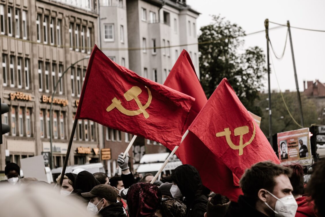 communist flags